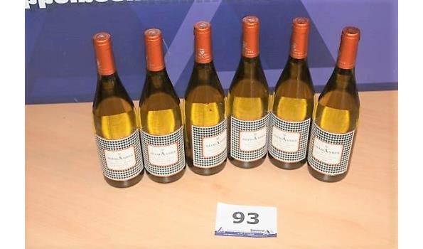 6 flessen à 75cl witte wijn DIAMANDES Viognier 2015